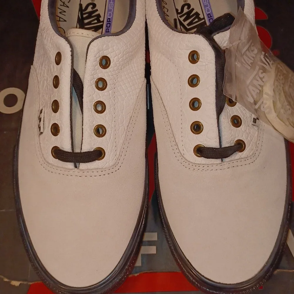Vans Men's 3.5/Women's 5 Skate Era Breana Geering Marshmallow Black VN0A5FC93LB